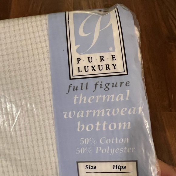 Montgomery Ward Thermal Wear Bottom White Pants Womens NWT Longjohns 1X Vintage - Picture 8 of 9